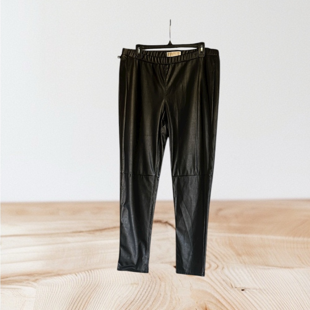 Michael Kors Black faux Leather Pants